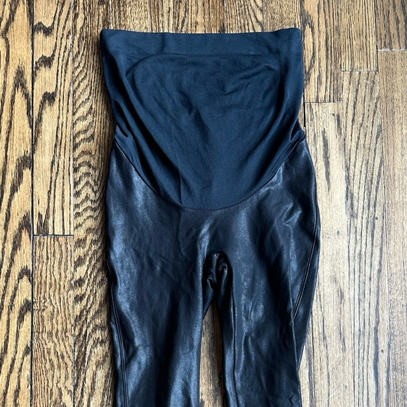 SPANX maternity faux leather leggings - Picture 4 of 7